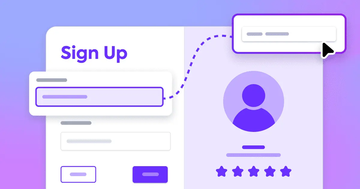 User registration interface